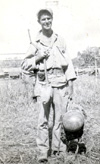 Bill Adams in Luzon, 1945 - click to enlarge